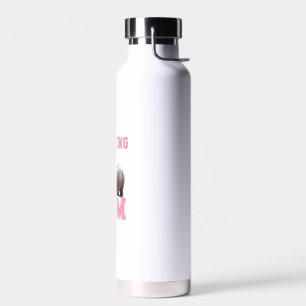 Adorable MOO DENG MOM Baby Hippo Mama Cutest Princ Water Bottle