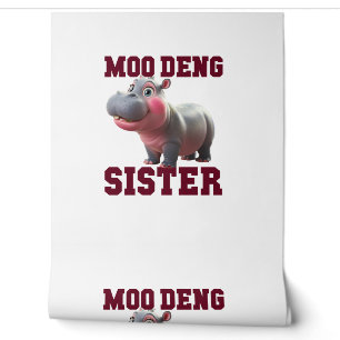 Adorable MOO DENG SISTER Baby Hippo Bestie Princes Wallpaper