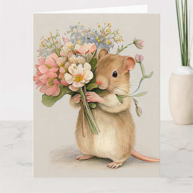 Adorable Mouse All Occasions  Card (Front)
