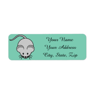 Adorable Mouse Return Address Label