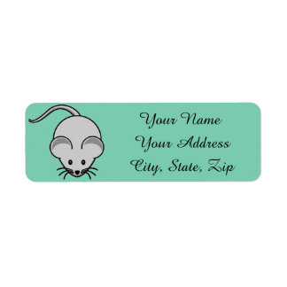 Adorable Mouse Return Address Label