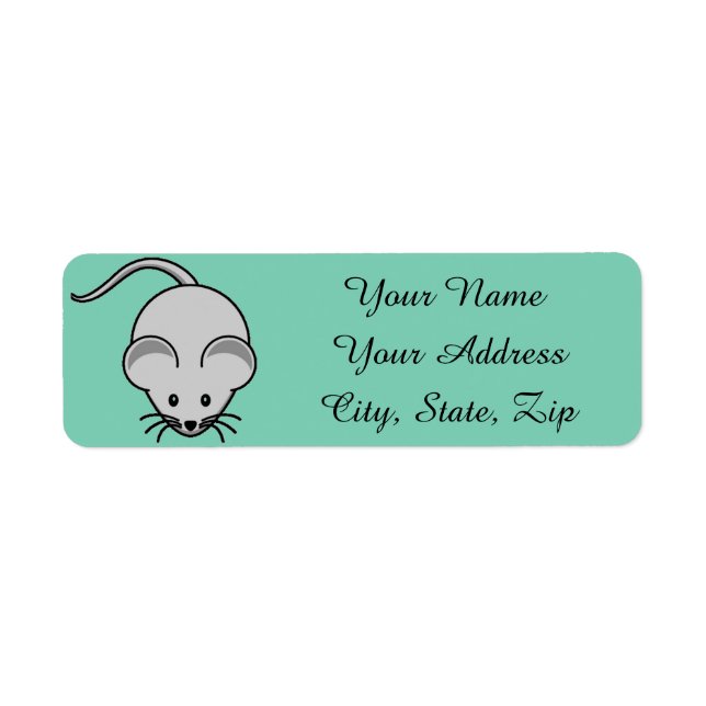 Adorable Mouse Return Address Label (Front)