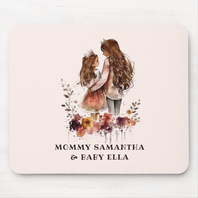 Adorable Mum and Daughter Bond (10) Mouse Pad (Front)