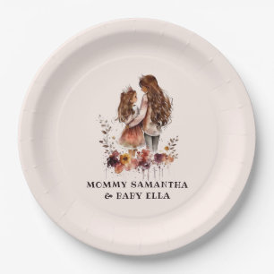 Adorable Mum and Daughter Bond (10) Paper Plate