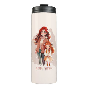 Adorable Mum and Daughter Bond (12) Thermal Tumbler