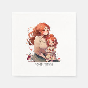 Adorable Mum and Daughter Bond (13) Napkin
