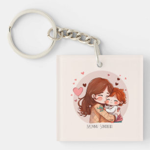 Adorable Mum and Daughter Bond (14) Key Ring