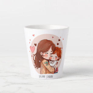 Adorable Mum and Daughter Bond (14) Latte Mug
