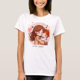 Adorable Mum and Daughter Bond (14) T-Shirt