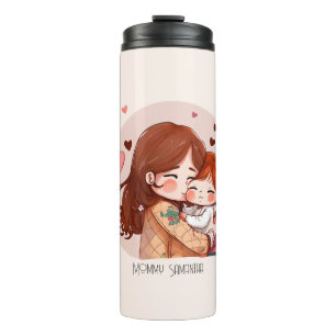 Adorable Mum and Daughter Bond (14) Thermal Tumbler