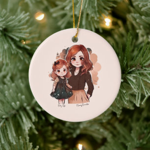 Adorable Mum and Daughter Bond (2) Ceramic Ornament