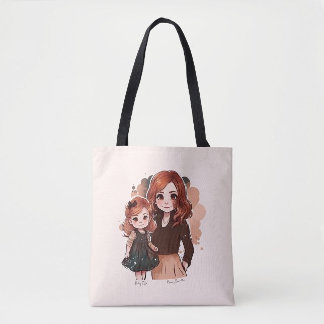 Adorable Mum and Daughter Bond (2) Tote Bag (Front)