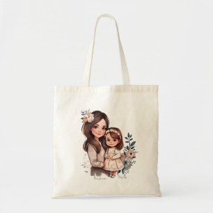 Adorable Mum and Daughter Bond (3) Tote Bag