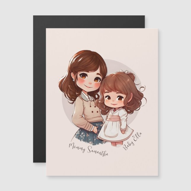 Adorable Mum and Daughter Bond (4) (Front/Back)