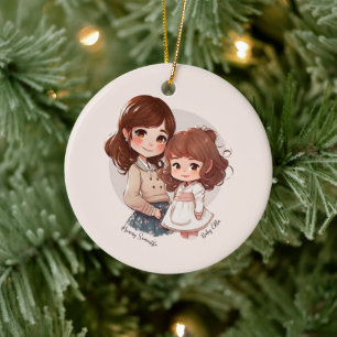 Adorable Mum and Daughter Bond (4) Ceramic Ornament