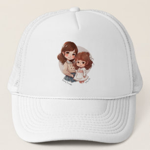 Adorable Mum and Daughter Bond (4) Trucker Hat