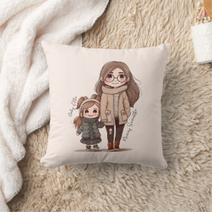 Adorable Mum and Daughter Bond (5) Cushion