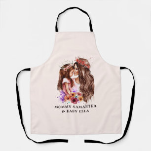 Adorable Mum and Daughter Bond (6) Apron