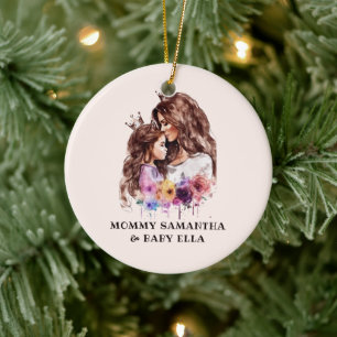 Adorable Mum and Daughter Bond (8) Ceramic Ornament