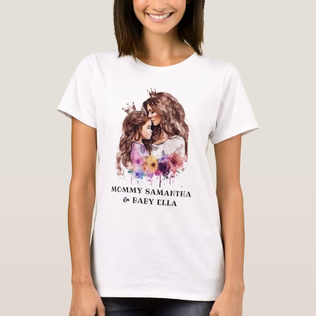 Adorable Mum and Daughter Bond (8) T-Shirt (Front)
