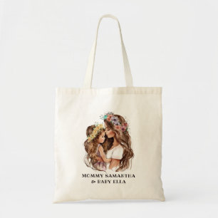 Adorable Mum and Daughter Bond (9) Tote Bag