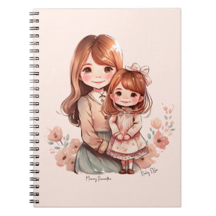 Adorable Mum and Daughter Bond Notebook