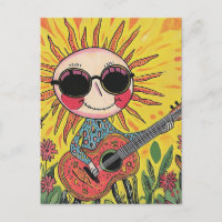Adorable Musical Sunshine Playing Guitar