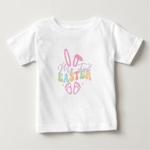 Adorable My First Easter Baby Pastel Bunny Baby T-Shirt