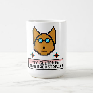 Adorable Nerd Puppy with Glasses Coffee Mug