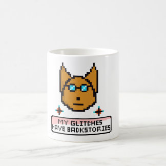 Adorable Nerd Puppy with Glasses Coffee Mug