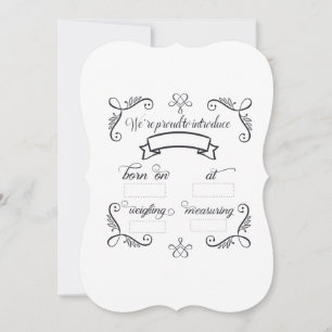 Adorable Neutral Teddy Bear Baby Announcement