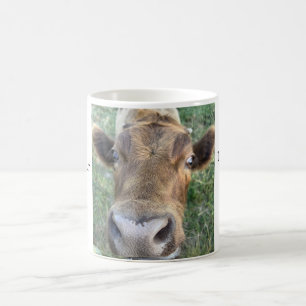 Adorable Nosey Cow Coffee Mug