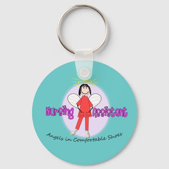 Adorable Nursing Assistant Gifts Key Ring (Front)