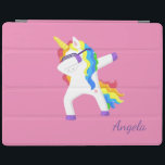 Adorable Ombre Rainbow Unicorn iPad Cover<br><div class="desc">Adorable magical unicorn. An elegant and sophisticated design.</div>