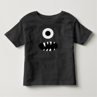 Adorable One Eyed Monster Face Funny Kids Red