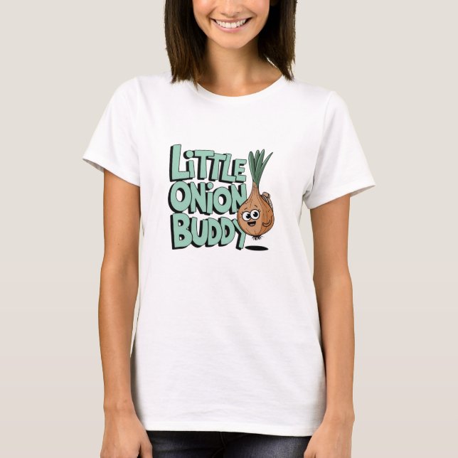 Adorable Onion Graphics for Veggie Fans T-Shirt (Front)