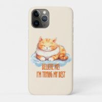 Adorable Orange Tabby Cat- I'm Trying My Best
