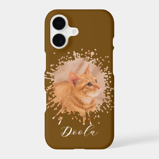 Adorable Orange Tabby Cat Photo Personalised (Back)