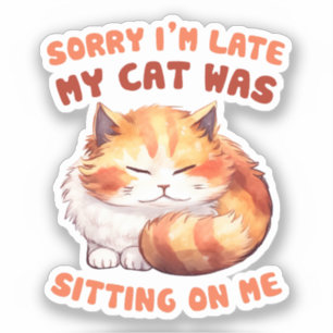 Adorable Orange Tabby Cat- Sorry I'm Late