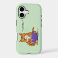 Adorable Orange Tabby Green Father’s Day Purple 