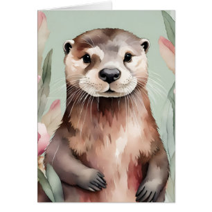 Adorable Otter Watercolor