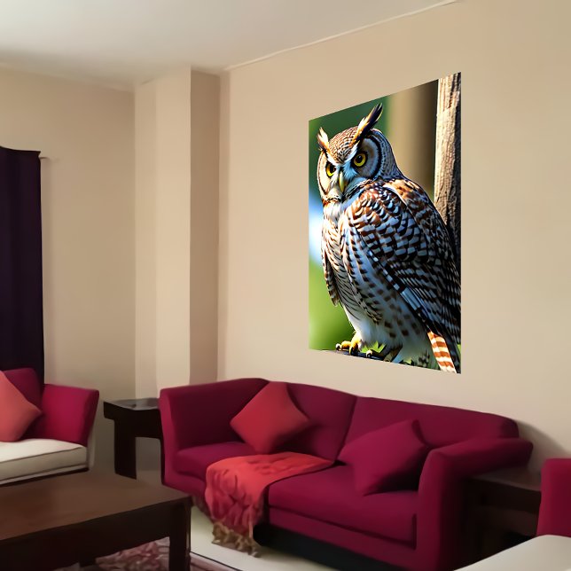 Adorable owl | AI Art  Poster (Creator Uploaded)