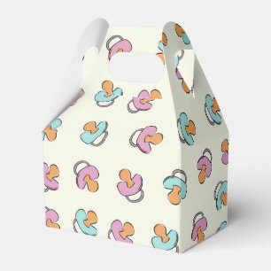 Adorable Pacifier Gender Reveal Baby Shower Favour Box