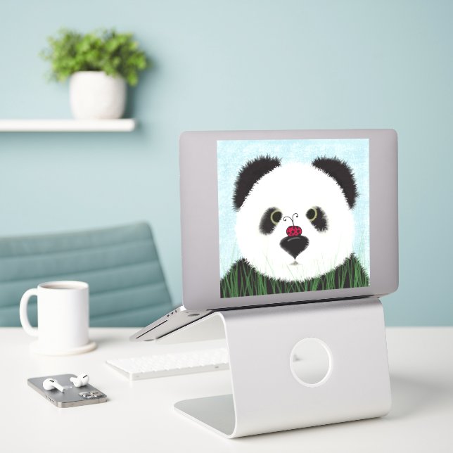 Adorable Panda Bear (Laptop On Desk)
