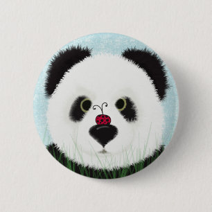 Adorable Panda Bear 6 Cm Round Badge