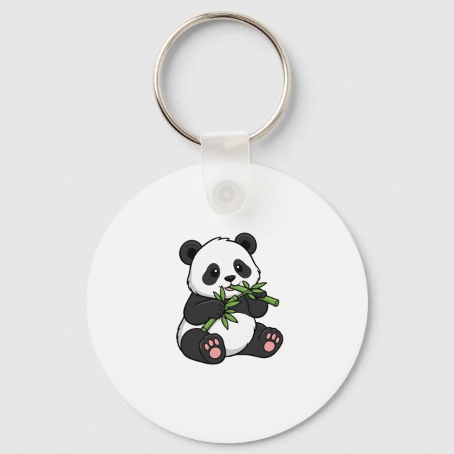 Adorable Panda Keychain – Cute Animal Design (Front)