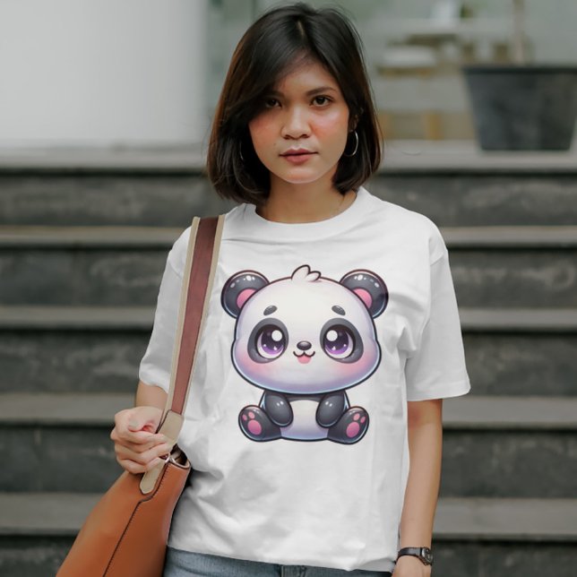 Adorable Panda Pal kawaii T-Shirt (Creator Uploaded)
