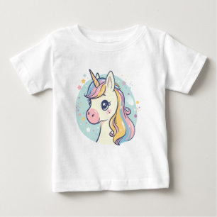 Adorable Pastel Unicorn – Cute Fantasy Design Baby T-Shirt