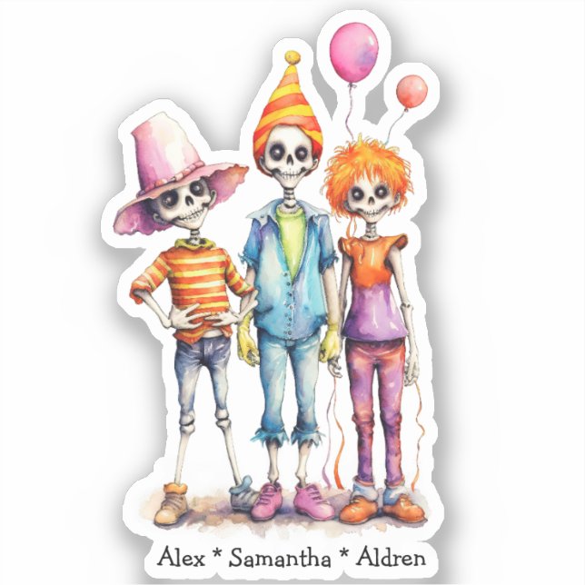 Adorable Pastel Zombie Trio - Cute Halloween (3) (Front)