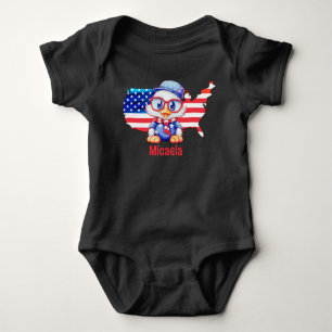 Adorable Patriotic  Baby Bodysuit